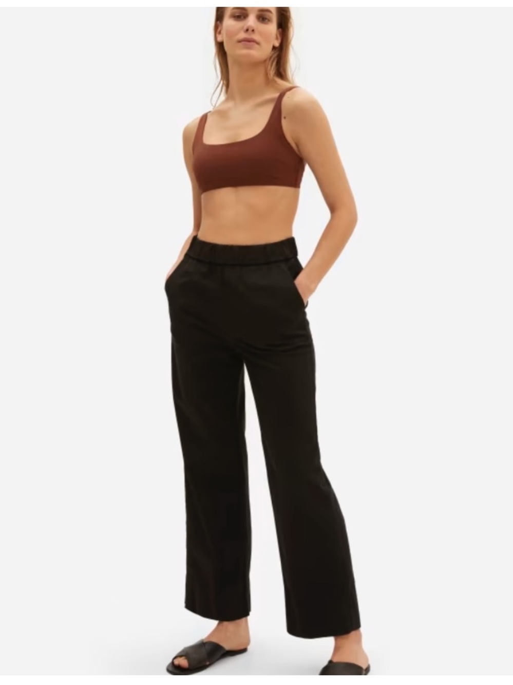 Everlane The Easy Pant Cotton Size Medium Black